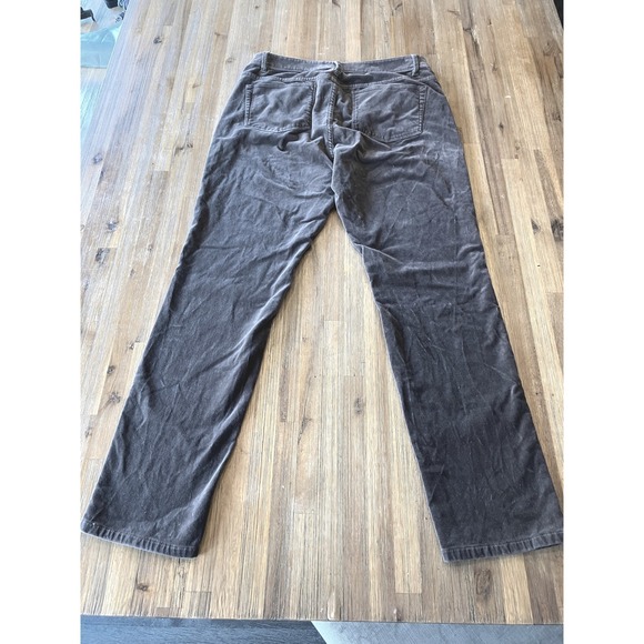 J. Jill Authentic Fit Slim Leg Velvet Pant Dark Brown Womens Size 8 - Picture 2 of 6